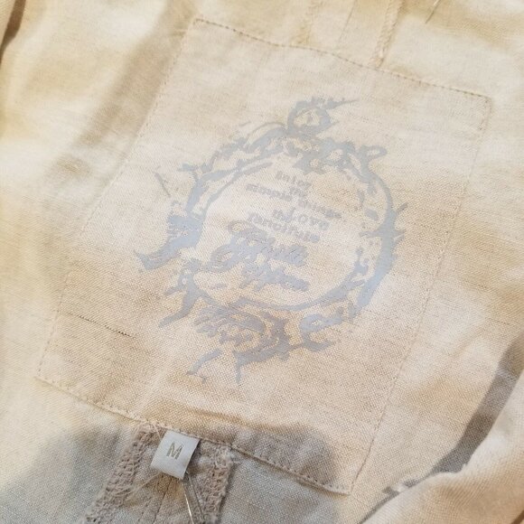 Chilli Pepper Womens Medium Half Zip Midi Dress Belted Pockets Linen Tan - Picture 4 of 7